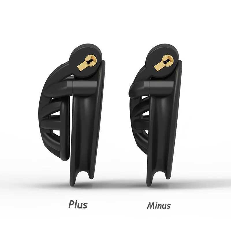 2021 Minus/Plus Cage Male Chastity Device Double-Arc Cuff Penis Ring Cock Belt Adult Sex Toys W250512