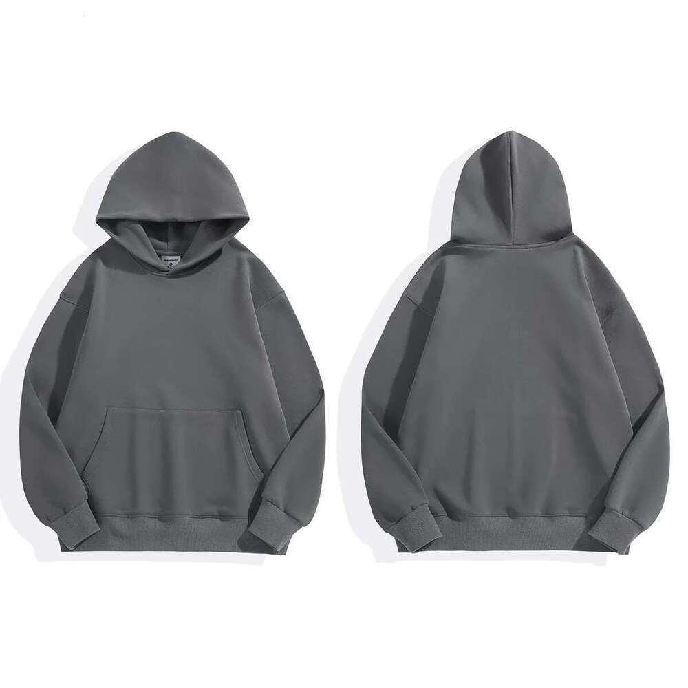 16.9Oz 480Gsm Heavy Weight Cotton Plus Veet Hooded Sweater Men Thickened Tight Polar Fleece Pullover Hoodie Women Sweatshirt-250512