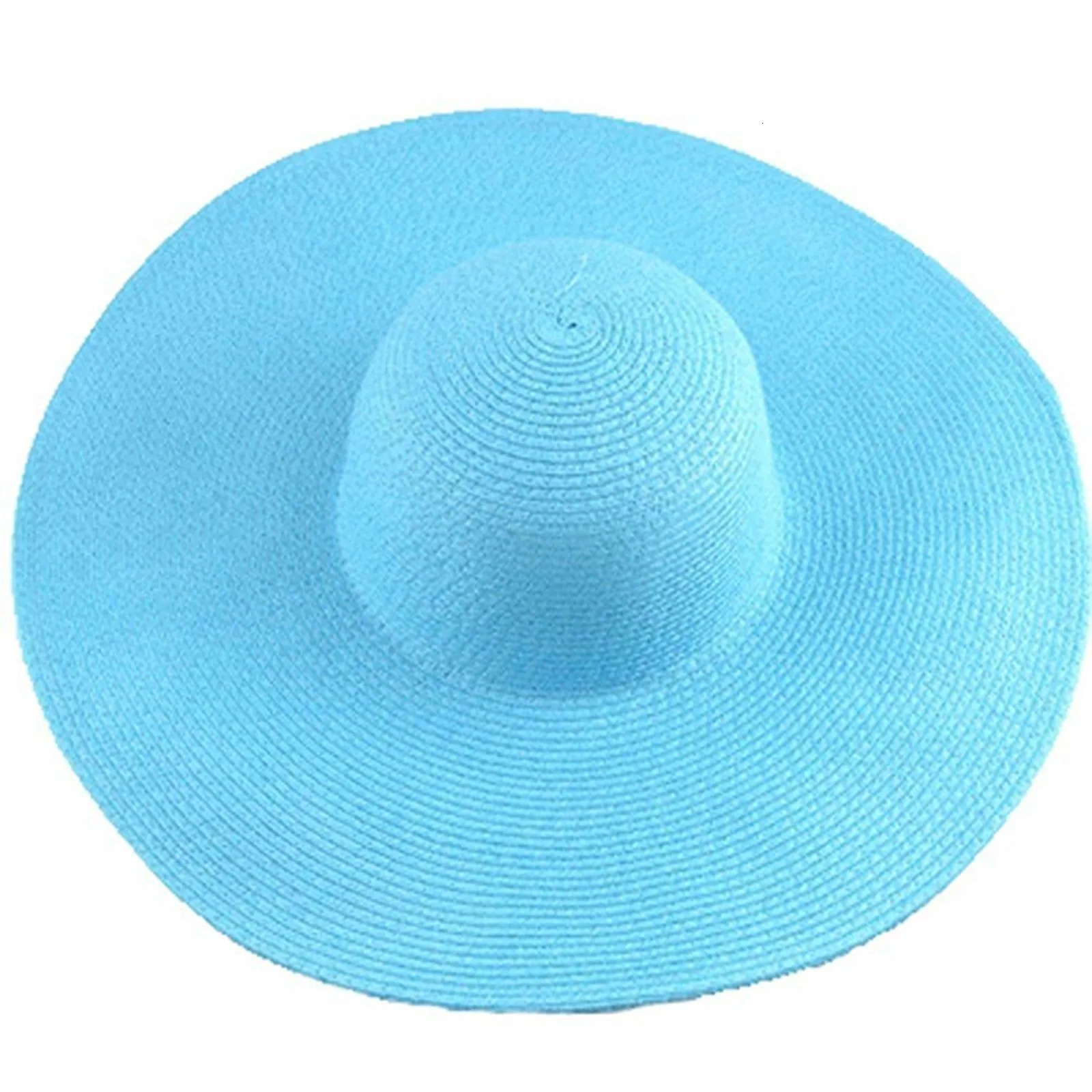 Womens Sun Visor Hat Wide Rimmed Summer Foldable Roll Up Beach Solid Colour Casual Outdoor Protection Large 250512