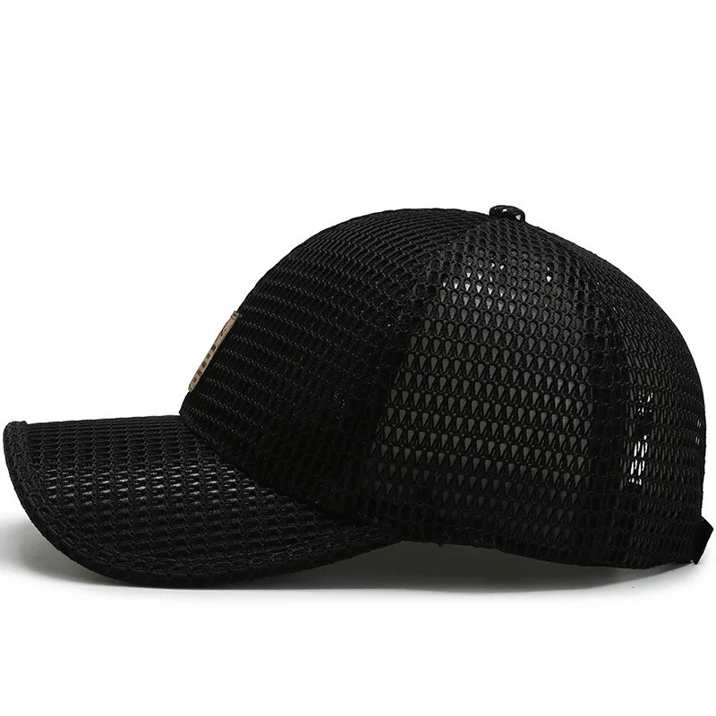 Mens Fashion Baseball Cap Summer Breathable Full Net Shade Fishing Outdoor Leisure Sports 250512