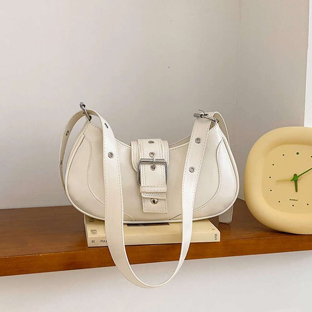 Underarm Women Shoulder Designer PU Large Capacity Spicy Girl Simple Female Commuter Handbag Make Up Cosmetic Bag