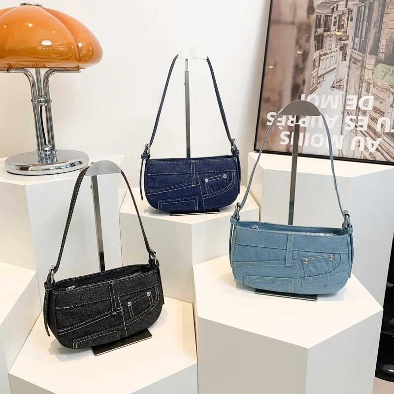Small Design Jeans Bag Womens New Cross-Shoulder Bag Shoulder Canvas Bag Z250512