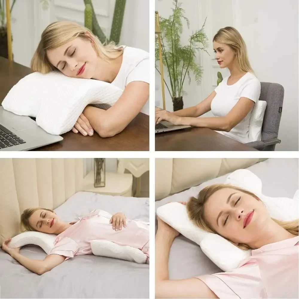 U-Shaped Curved Orthopedic Pillow for Sleep Memeory Foam Hand Hollow Orthopedic Products Neck Travel Side Sleepers Neck massageW250512