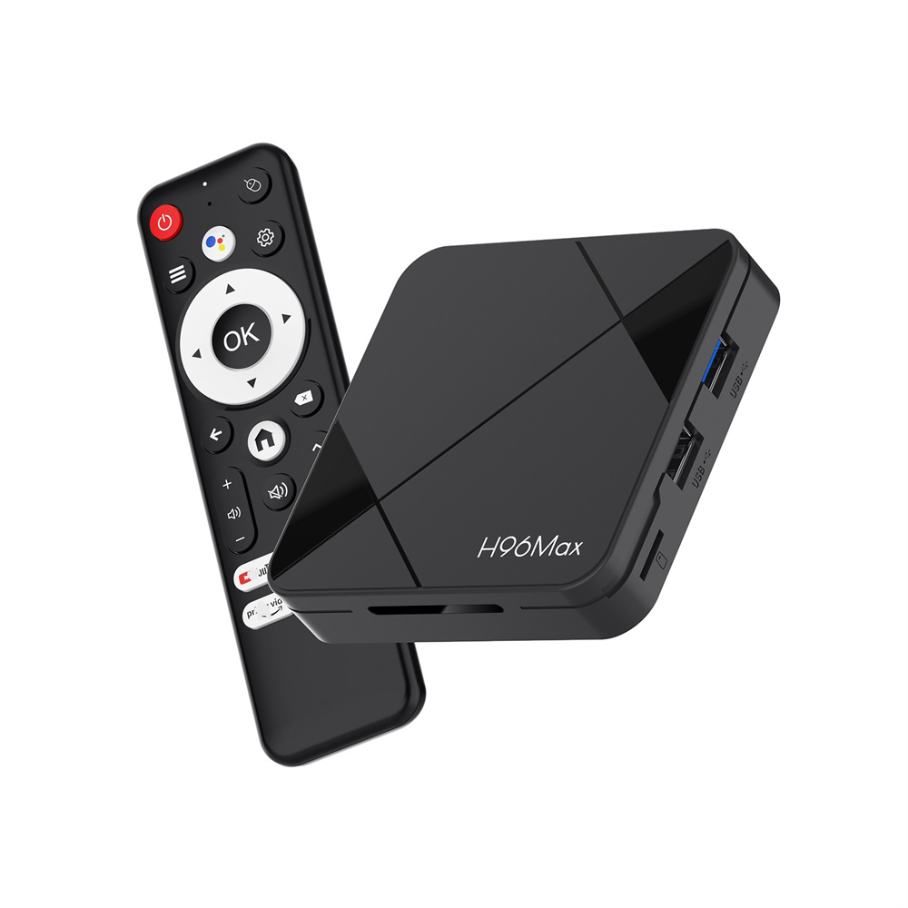 New H96 Max Smart TV Box Android 14 RK3518 4K HD Support 2.4G/5G Bt 5.4 Support Voice Android TV Box