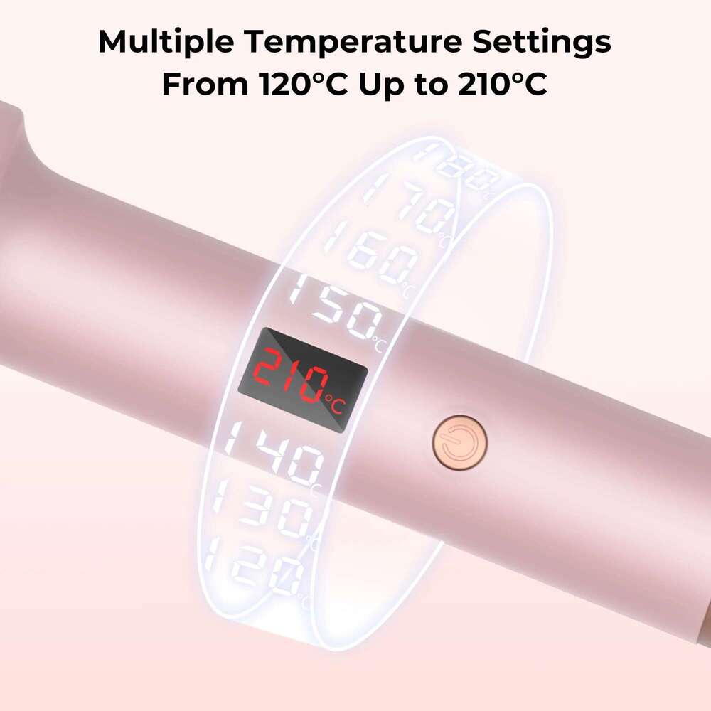 1.5 Inch Curling Iron Ceramic Thermal Heated Round Heating Brush Electric Hair Curler Comb