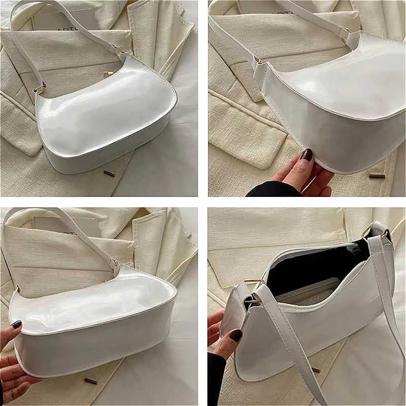Retro Solid Color PU Leather Shoulder Underarm Bag Womens Fashion Handbags Casual Hobos Purses and Handbag Ladies Hand BagsW250512