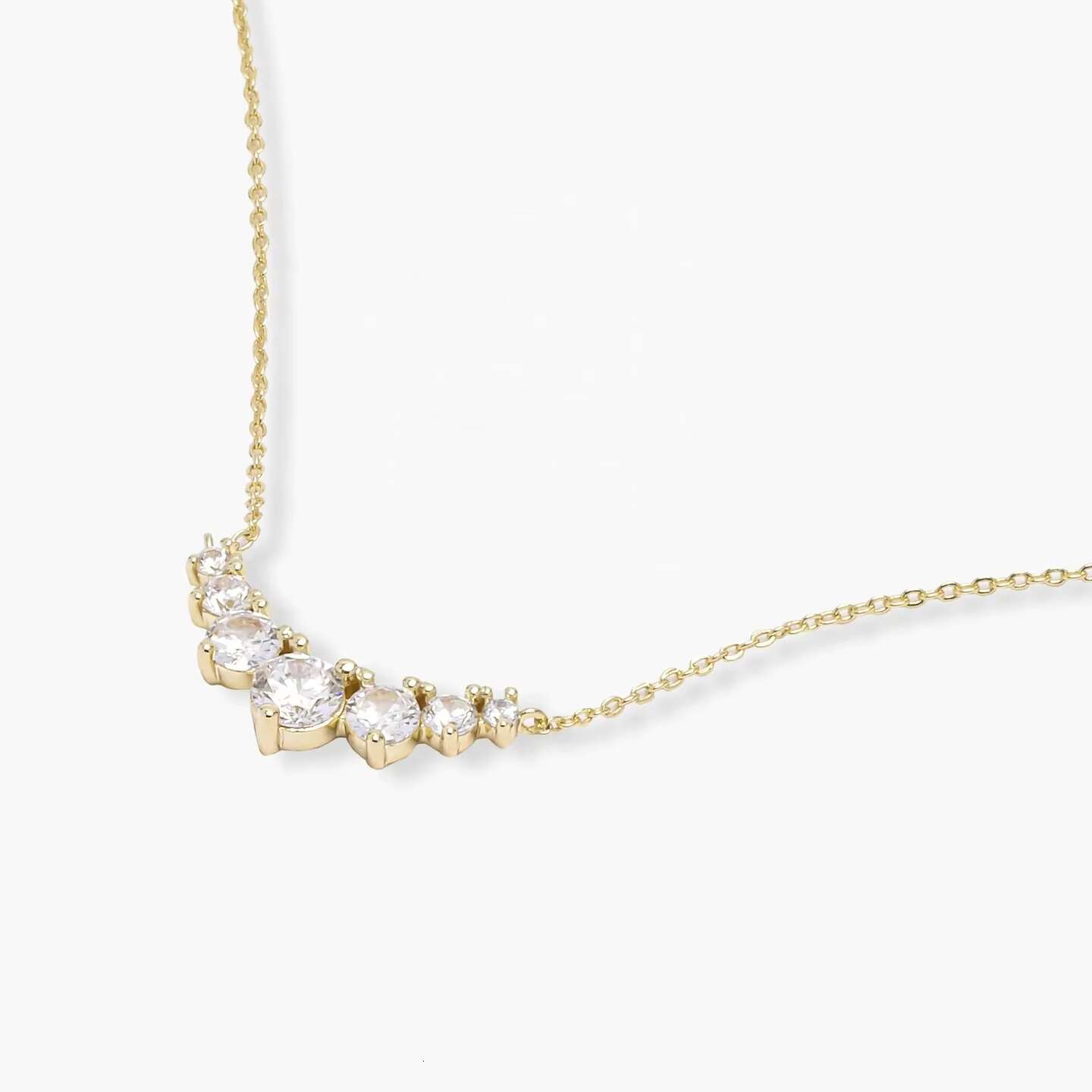 LOZRUNVE pure sier high-quality exquisite curve pendant necklace women's accessories