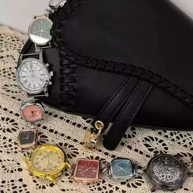 Designer Saddle Women 2025 New In Fashion Chic Metal Watch Strap Shoulder Bag Trend Graffiti Novelty Female Bags