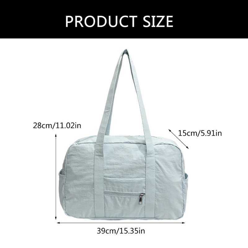 Practical Nylon Shoulder Bags Travel Underarm Bag with Large Storage Easy Zippered Access for Fashion IndividualsW250512