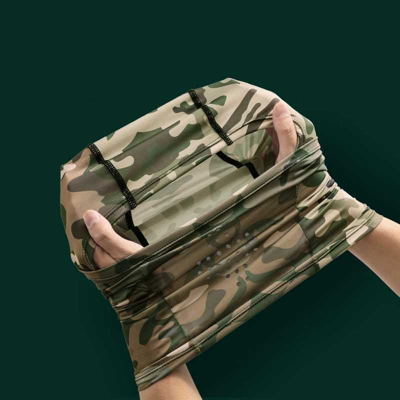 Summer Tactical Balaclava Camouflage Headgear Men Outdoor Fishing Motorcycle Ice Silk Breathable Sunscreen Riding Mask ElasticW250512