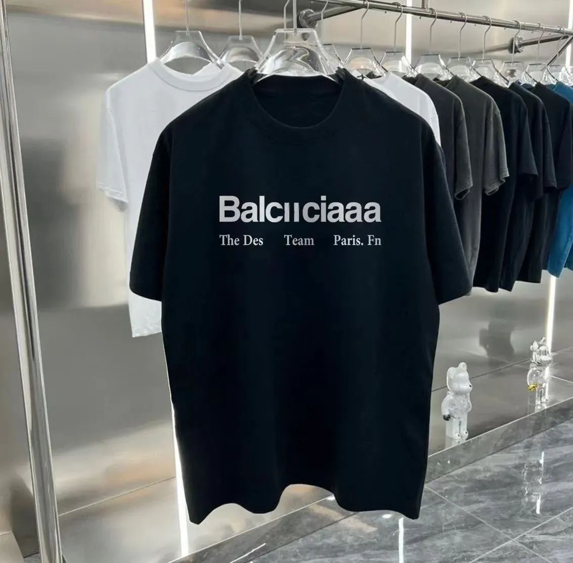men designer t-shirt mens and womens shirt fashionable letter printed round neck black and white short sleeved t-shirt mens oversized t-shirt SIZE S-4XL#66691