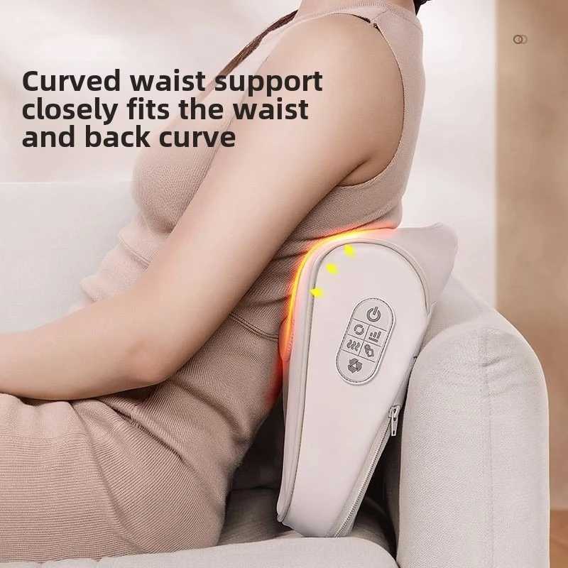 Factory Neck Massage Pillow Cervical Massager Waist Back Shoulder Shiatsu Kneaded Multifunctional Hot Compress Relaxation GiftW250512