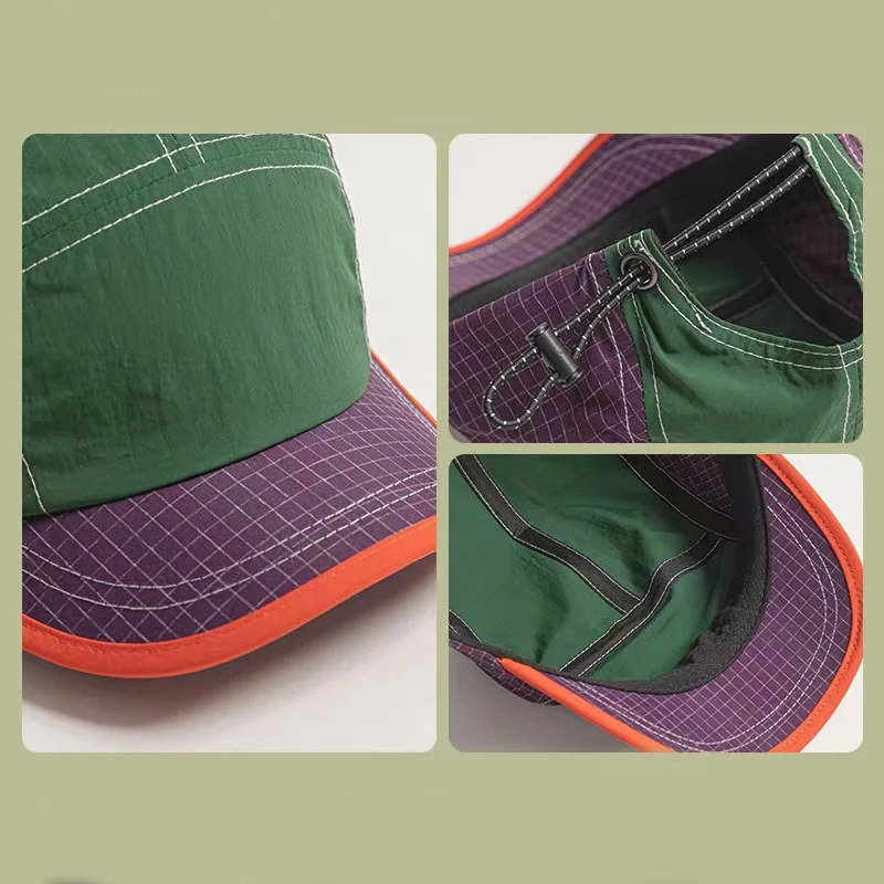 A MenS Short-Brim Cap Summer Style Breathable And Quick-Drying Baseball Hat Lightweight Soft-Top Duckbill Cap for Women 250512