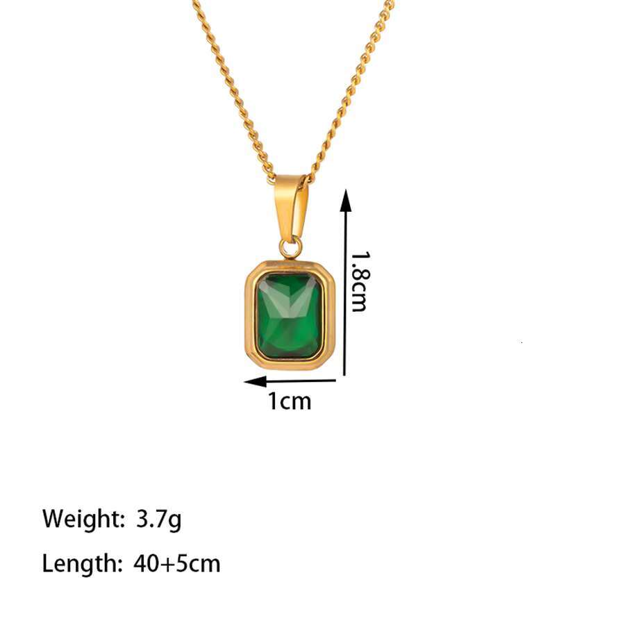 YL fashion design color women's gold-plated hip-hop necklace collarbone chain