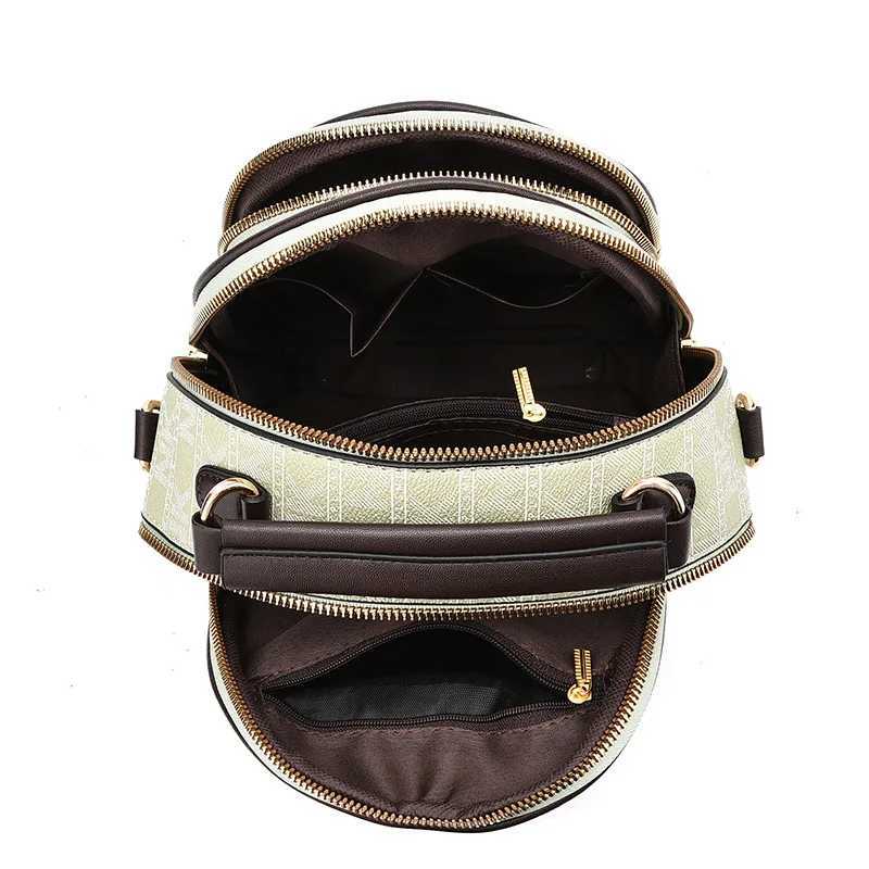 Fashionable New Women Backpack Soft Leather Letter Single Shoulder Crossbody Bag Urban Simple Handbag Classic Versatile Handbag Z250512