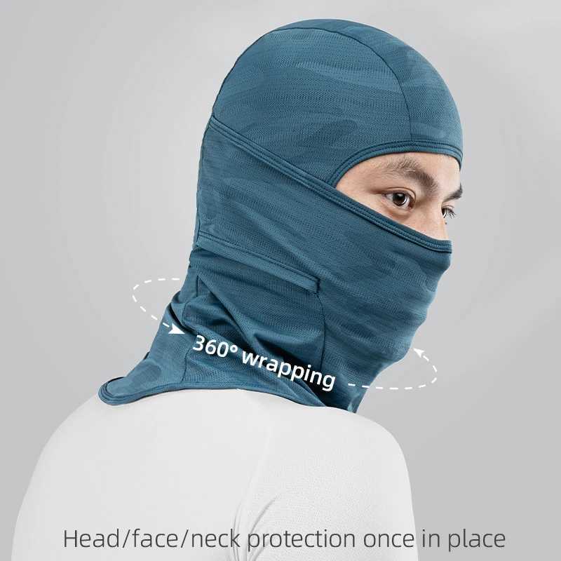 ROCKBROS Cycling Mask Full Face UV Protection Bicycle Mask Summer Balaclava Hat Road Bike Scarf Breathable Outdoor EquipmentW250512