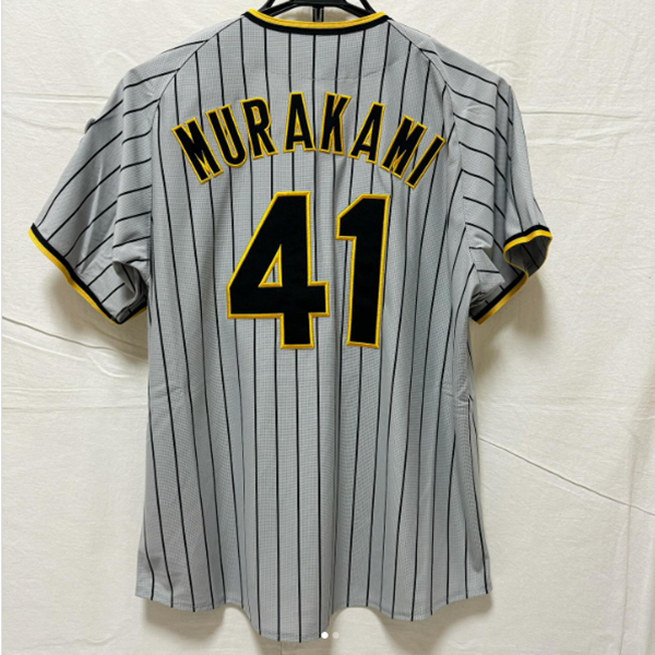 Japan Hanshin Tigers Baseball Jerseys Koji Chikamoto Seiya Kinami Ukyo Maegawa Shota Morishita Takumu Nakano Yusuke Ohyama Teruaki Sato Ryuhei Obata S