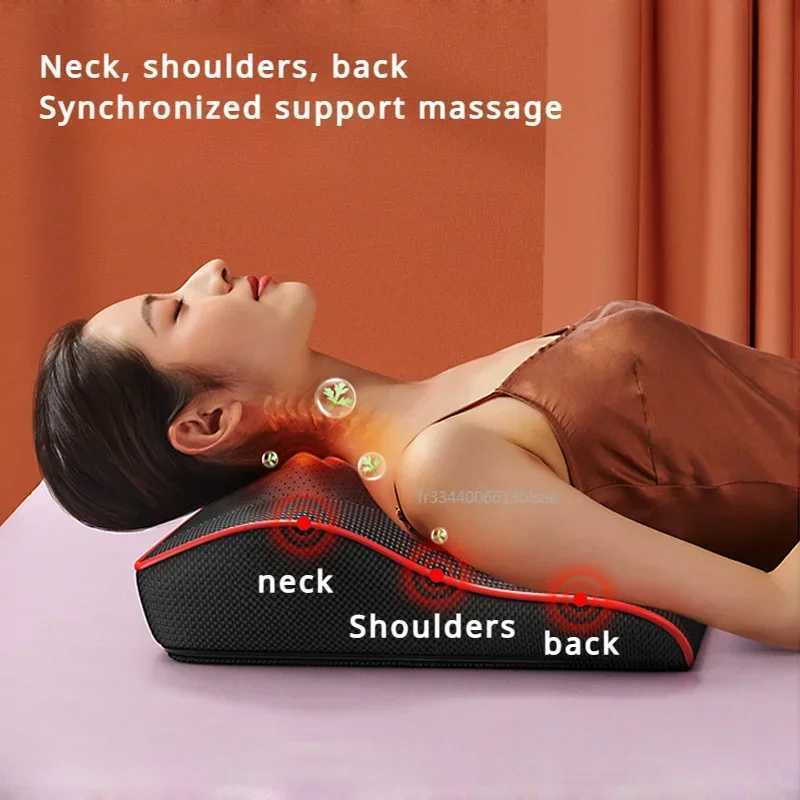 Car Home Massage Cushion Pillow Neck Lumbar Back Multi-function Whole Body Electric Shoulder Cervical Spine MassageW250512