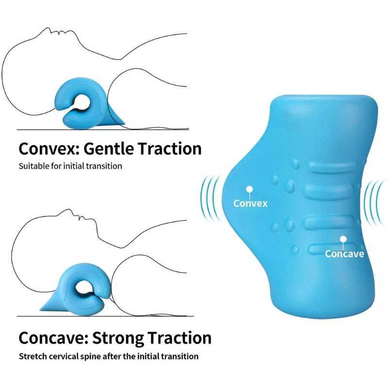 Cervical Spine Stretch Gravity Muscle Relaxation Traction Neck Stretcher Shoulder Massage Pillow Relieve Pain Spine CorrectionW250512