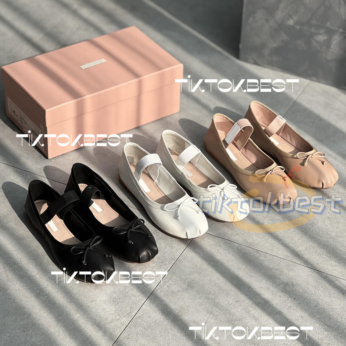 LUXURY Paris Ballet Flats designer Flats Shoes Women Loafers Spring Quilted Bowtie Genuine Black Leather Slip on Ballerina Round Toe Sneakers Ladies Dress Shoes