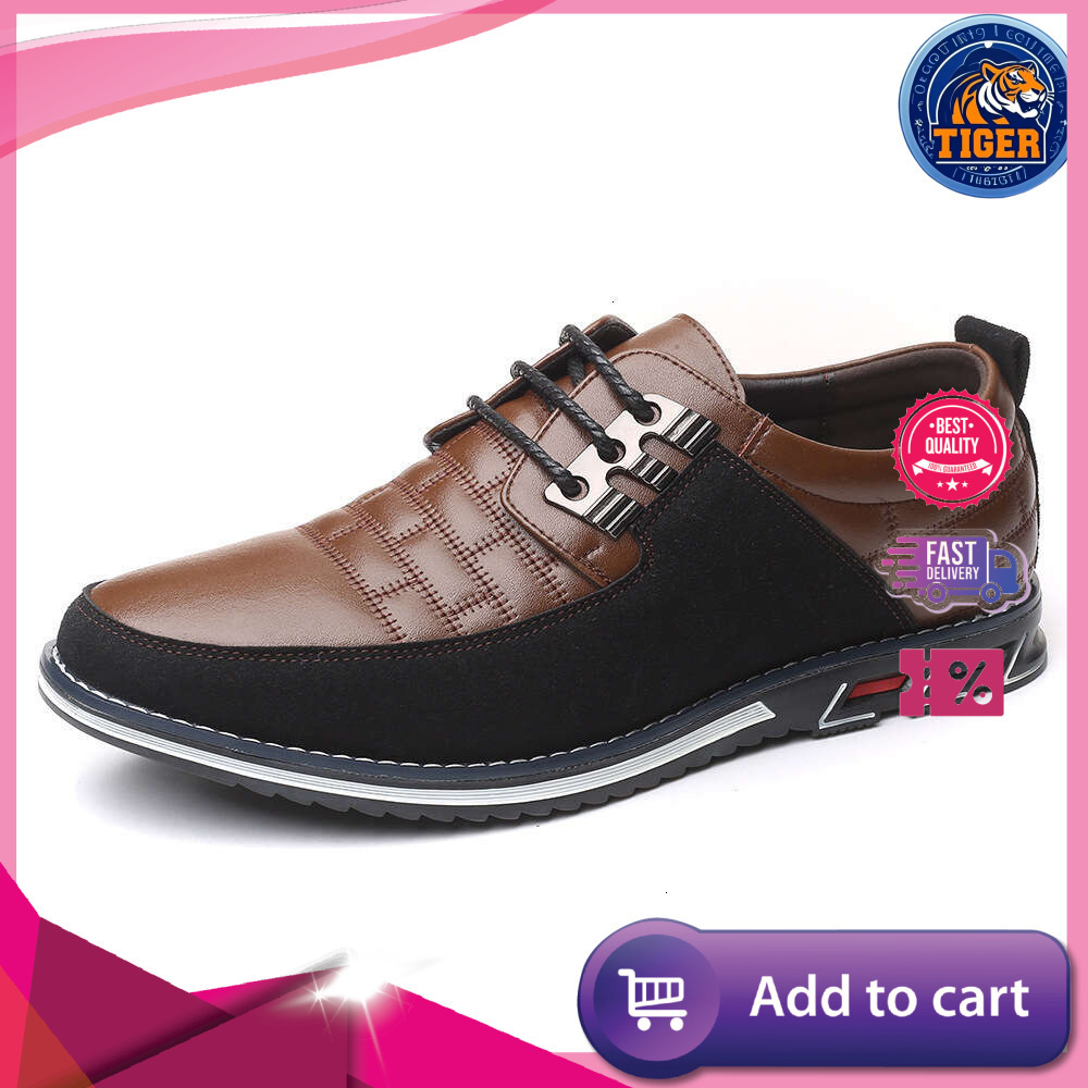 Ddmytiger Large New Extra Leather Korean Edition Soft Sole Men S Trendy Shoes Anti Slip Wear Resistant High End Style Outdoor Shoes