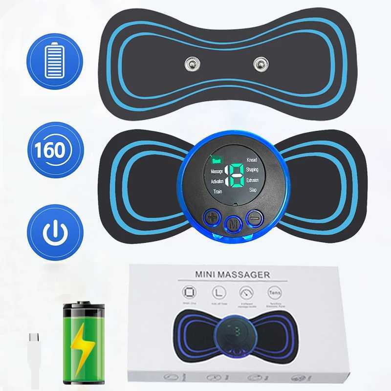 Cervical Massage Stick Mini Portable Electric Neck Massage Instrument Body Massage Muscle Relaxing BlackW250512