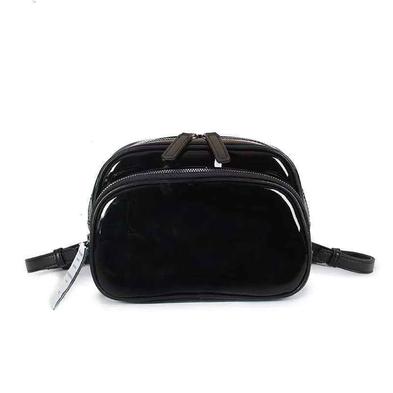 2024 College PVC Patent Leather Outdoor Girls Backpack Bag