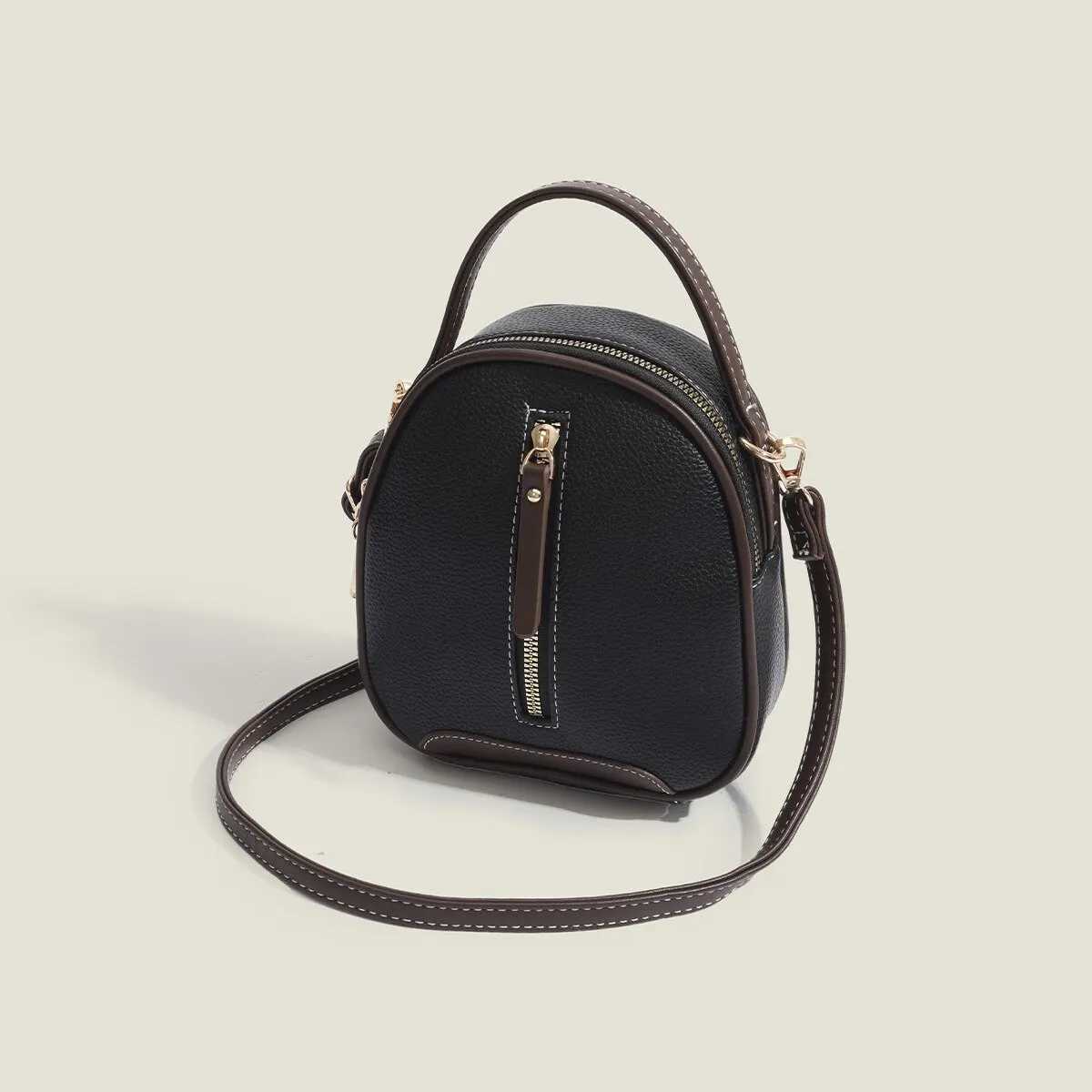 Mini Solid Color Crossbody Bag Cute Simple Casual PU Leather Hand Bag Womens Fashion Versatile Daily Shoulder Bag Purse Z250512