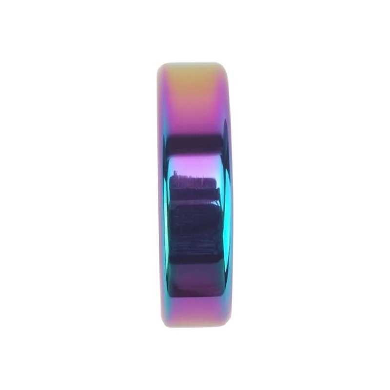 Dia 38 41 44 47 50 55mm slave metal rainbow penis lock cock ring erection male ball dondage sex toys for men W250512