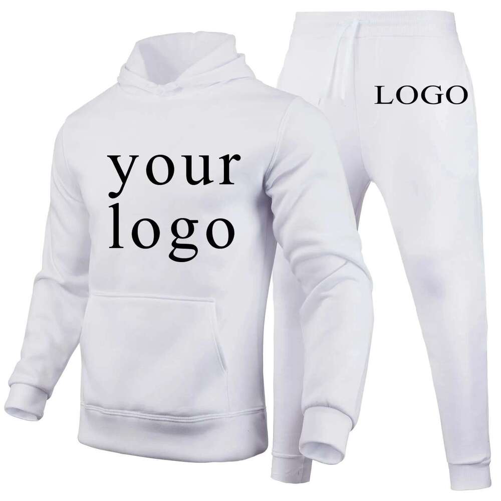 Your Own Design Brand /Picture Personalized Custom Anywhere Men Women DIY Hoodies And Pants Set Fashion New Designer