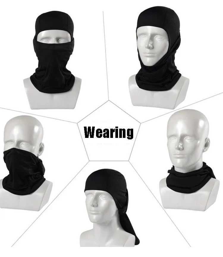 Balaclava Windproof Motorcycle Full Face Mask Skiing Head Masks Tactical Motocross Cycling Hood Cap Men Helmet Moto AccessoriesW250512
