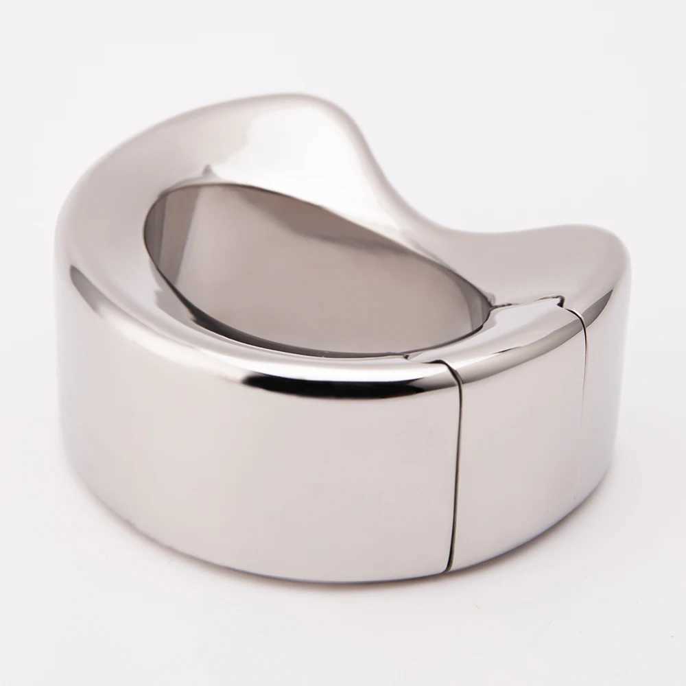 Male Heavy Duty Ball Stretcher Metal Scrotum Pendant Testicular Weight Cock Ring Penis Restraint Stainless Steel Sex Toys For Men W250512