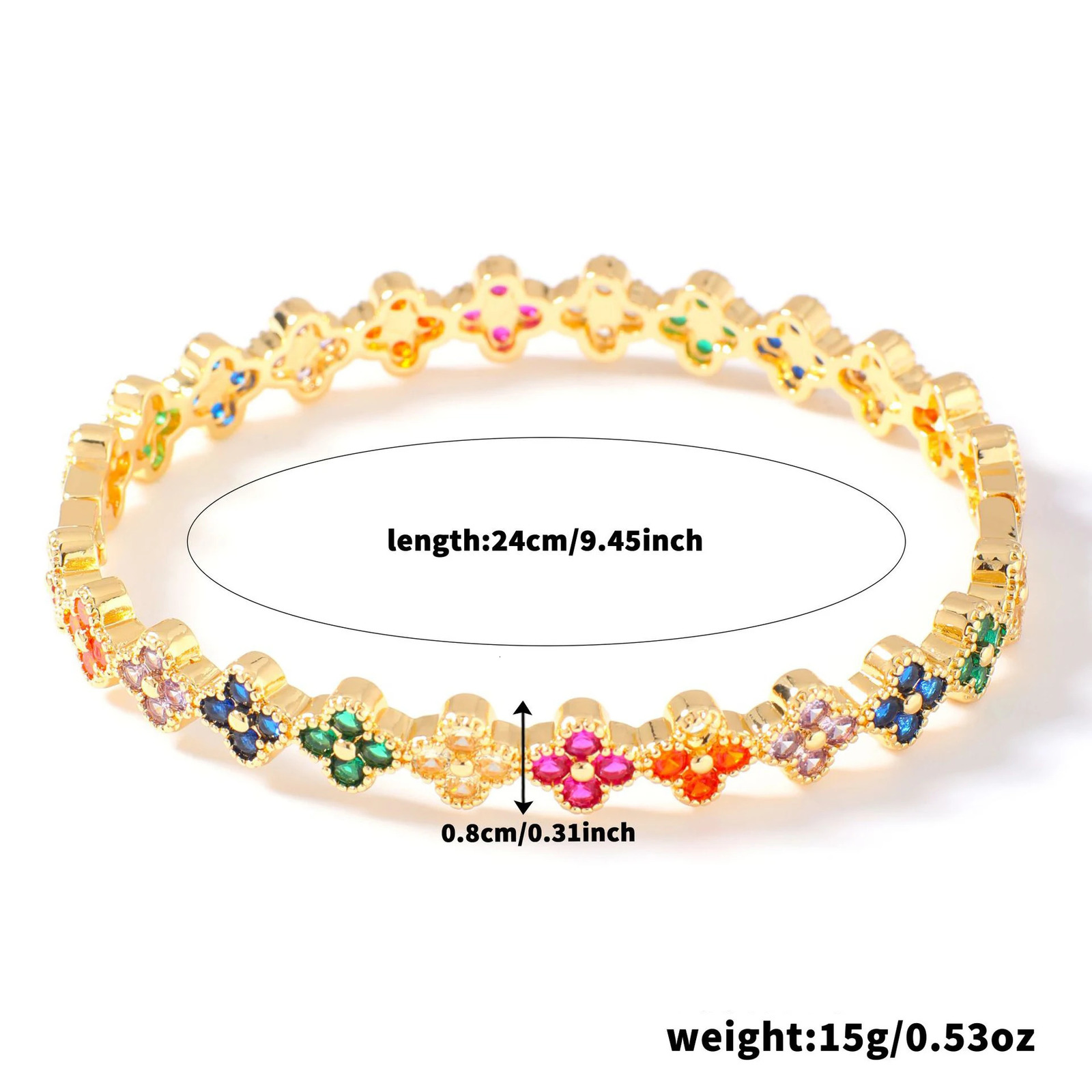Fashion y Delicate Lucky Clover Womens Bracelet INS High Quality Morandi Colors Zircon Inlaid Charm Jewelry Gift 250512