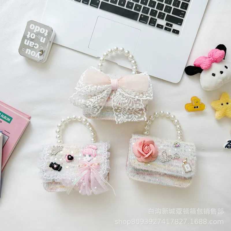 Accessory bag fashionable crossbody bag s pearl handbag princess handbag small fragrance style coin purse Z250512