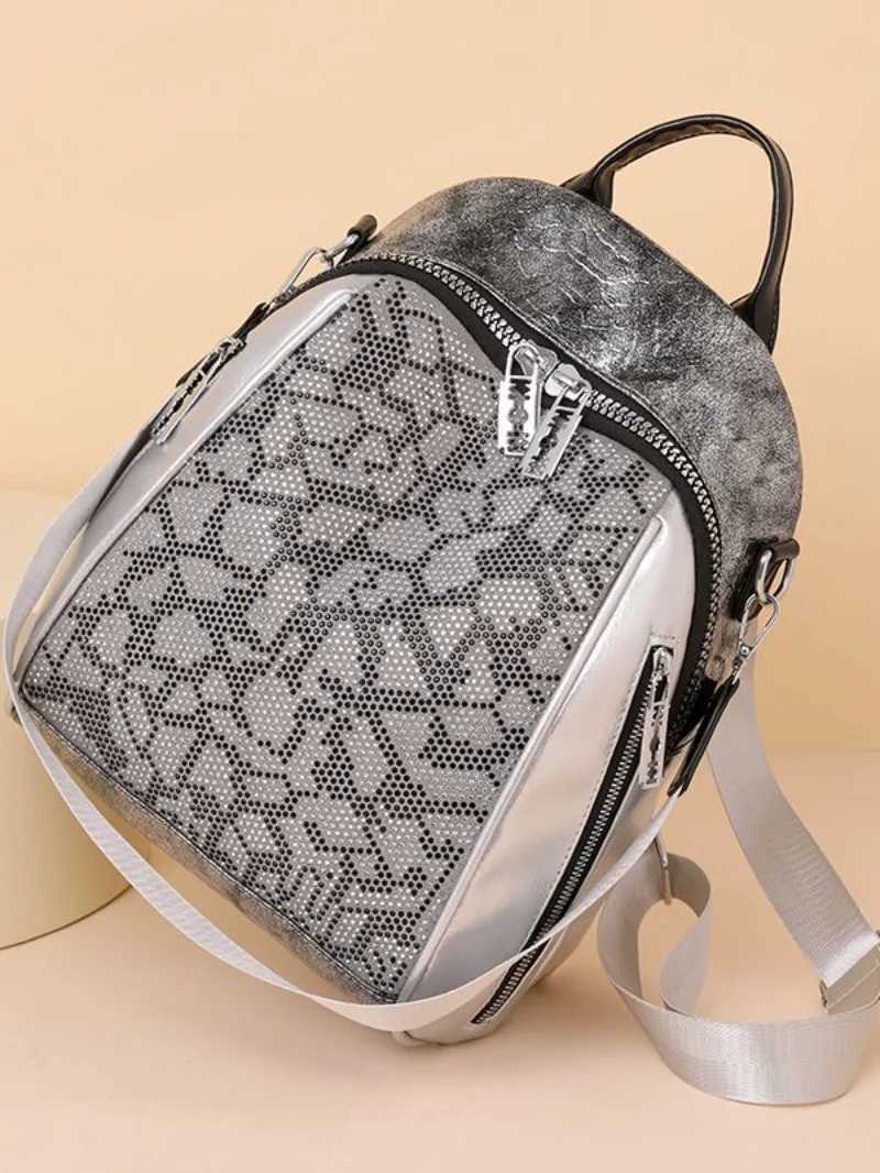 Fashion Large Capacity Commuter Womens Backpack s Leisure Travel Storage Bag Soft Leather Waterproof Korean Style Shoulder Z250512