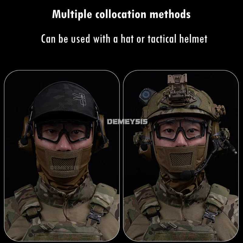 Tactical Balaclava Mask Outdoor Hunting Headgear Full Face Mesh Masks for Outdoor Hunting Airsoft ShootingW250512