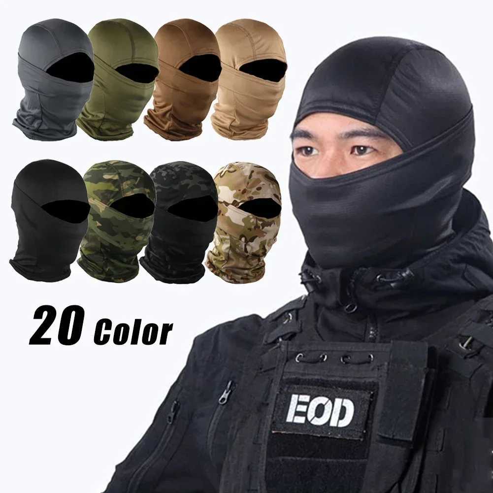 Camouflage Balaclava Full Face Scarf Ski Cycling Full Face Mask Cover Neck Head Warmer Sports Cap Helmet Liner Mask face cover M250512