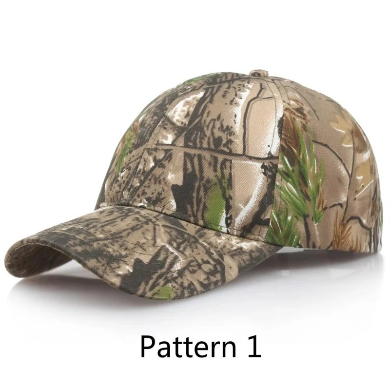 Men Outdoor Cap Hunting Tree Camouflage Camo cap Adult Leaves Baseball Cap Hiking hat casual dad hat Adjustable 250512