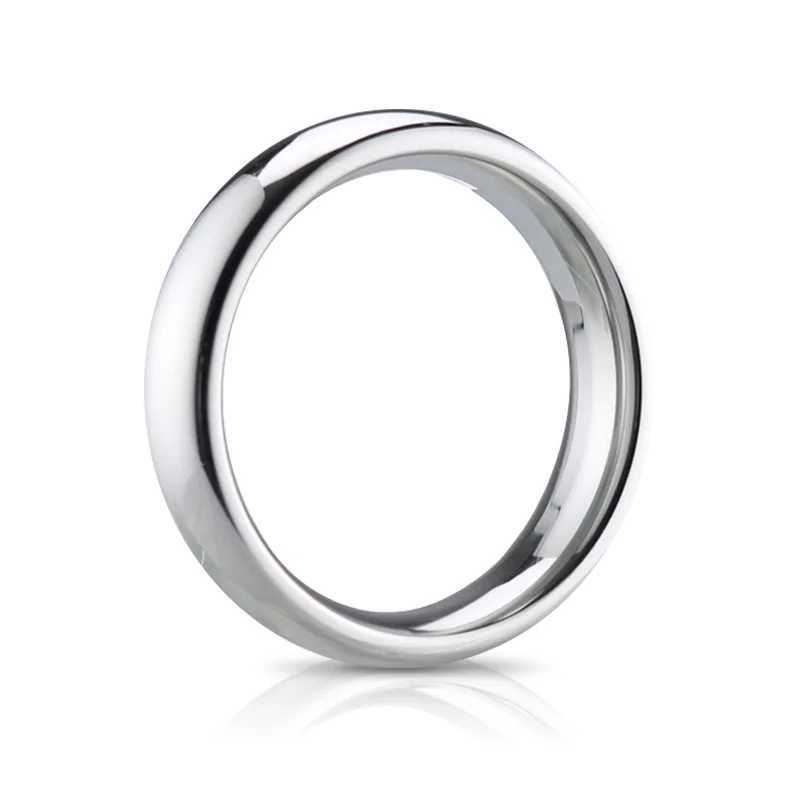Metal large size Dia 57mm Heavy Duty male Ball Scrotum Stretcher penis lock bondage cock Ring Delay ejaculation BDSM Sex Toy men W250512