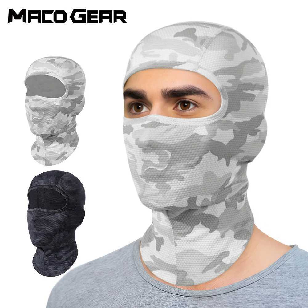 Camo Balaclava Ice Cool Face Scarf UV Protection Breathable Full Face Mask for Hiking Running Camping Outdoor Sports HeadgearW250512