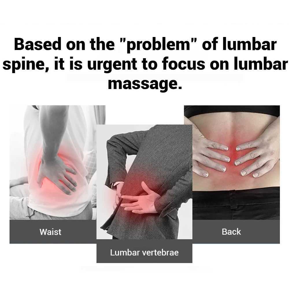 Vibrating Neck Back Massage Pillow Electric Heating Waist Cervical Massager Muscle Relax Relieve Fatigue Lumbar Disc HerniationW250512