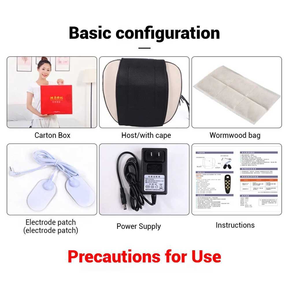 Vibrating Neck Back Massage Pillow Electric Heating Waist Cervical Massager Muscle Relax Relieve Fatigue Lumbar Disc HerniationW250512