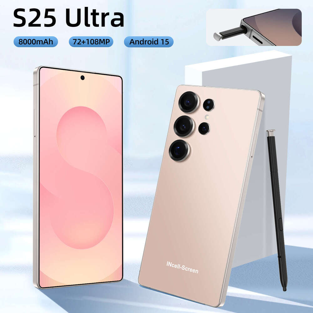 Smartphone S25 S24 Ultra New Phone 7.3-inch cell phones Face Unlock HD Camera 16GB 1024GB Full screen 108 MP HD Camera Moblie Phone GPS phones android