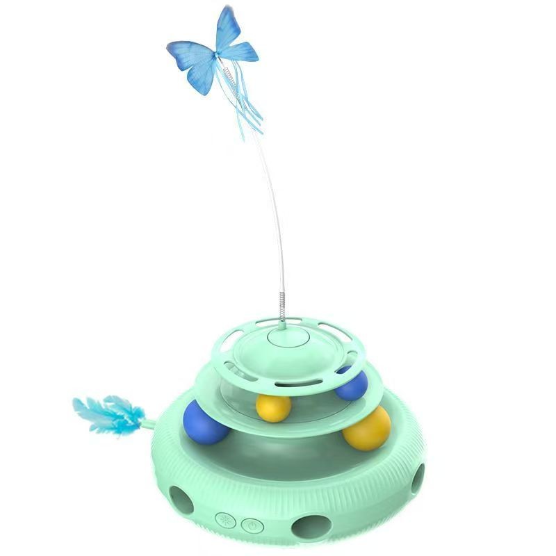 Electric Cat Toy Spinner - Interactive Pet Playtime Fun
