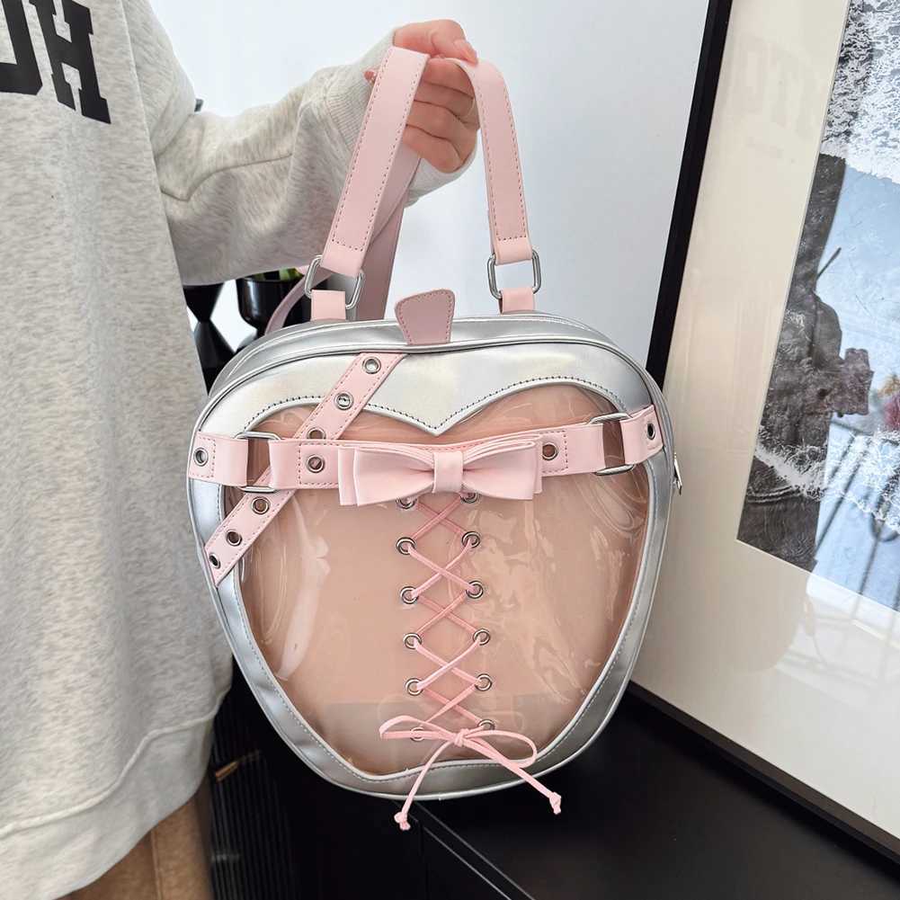 Itabag for s Women Adjustable Strap Kawaii Backpack Zipper Closure Ita Bag for Pins Display Halloween Event Z250512