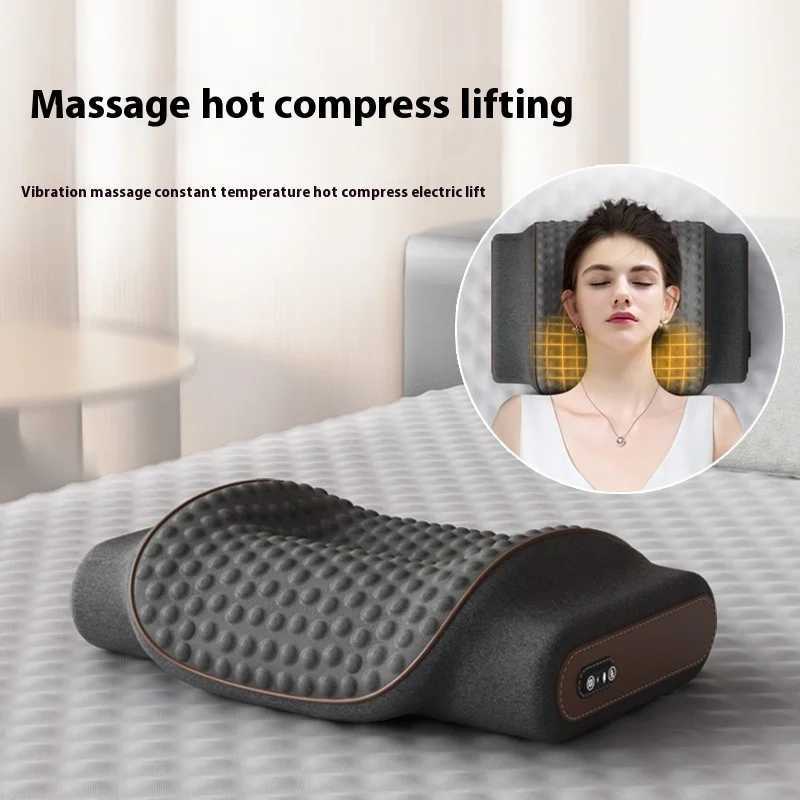 New Relieve Fatigue Airbag Neck Massage Constant temperature hot compress Pillow Electric vibrate Smart Kneading Massage PillowW250512