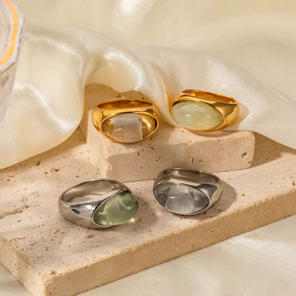 Stainless Steel Ring 18k Gold Plated Ring Jewelry Women Rings Jewelry Women