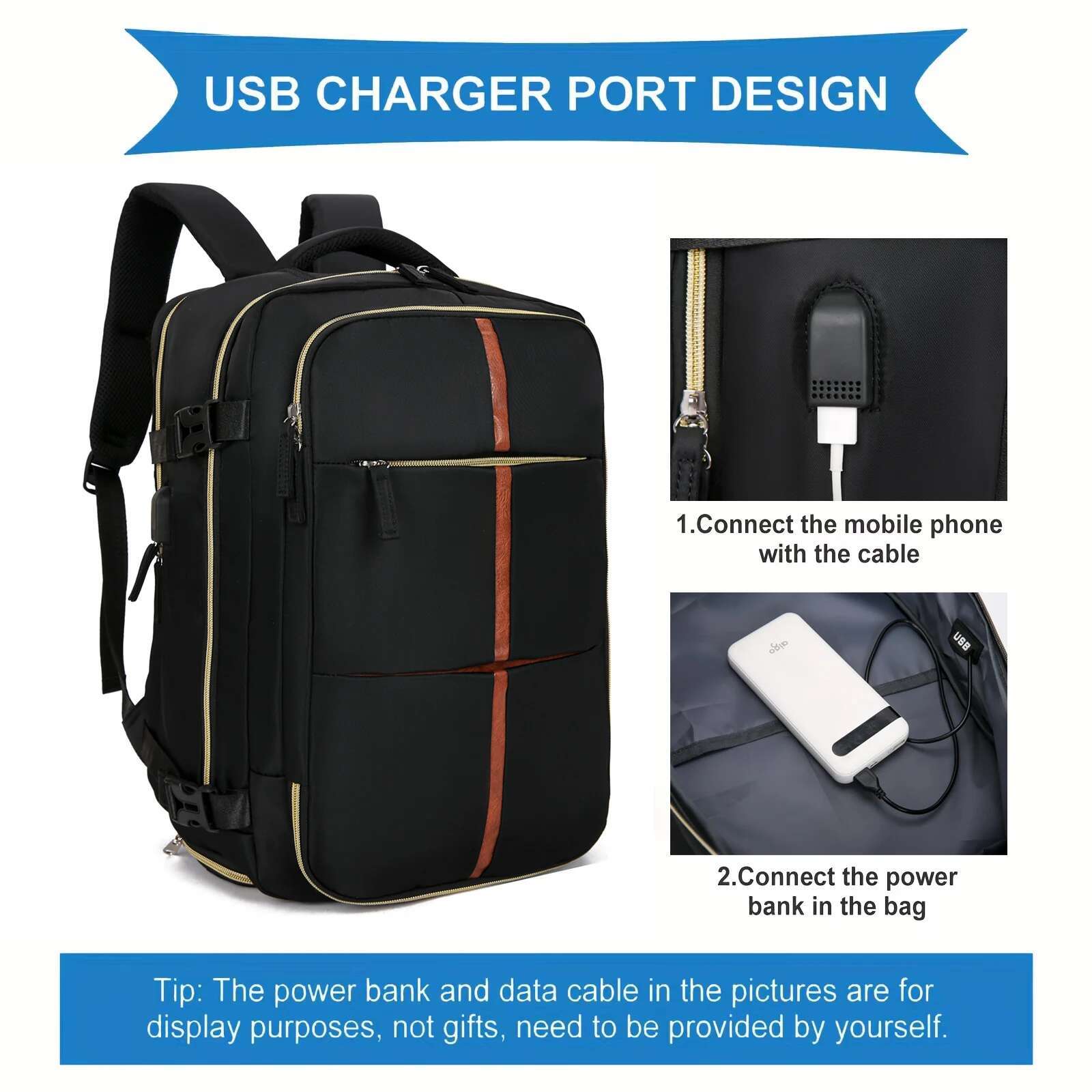 Multifunctional Travel Backpack Airline-approved Laptop Schoolbag Outdoor Sports Daypack With Shoes Compartment