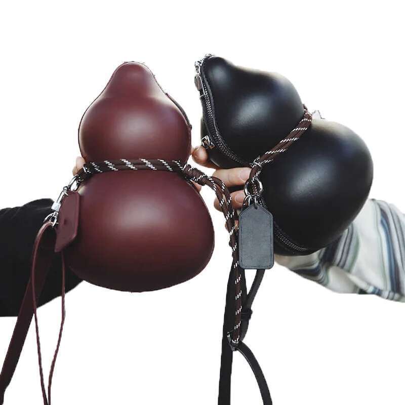 Crossbody Fashion High Quality Shoulder Bag Funny Niche Design Wine-Containing Gourd Personality Couple Bags For Women Man