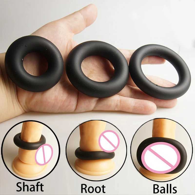 Stretchy Silicone Cock Ring Erection CockringTight Firm Penis Dick Scrotum Ball StretcherDelay EjaculationSex Toys for Men W250512